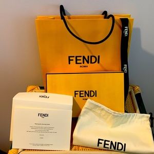 Authentic FENDI Shopping Bag & Box Set